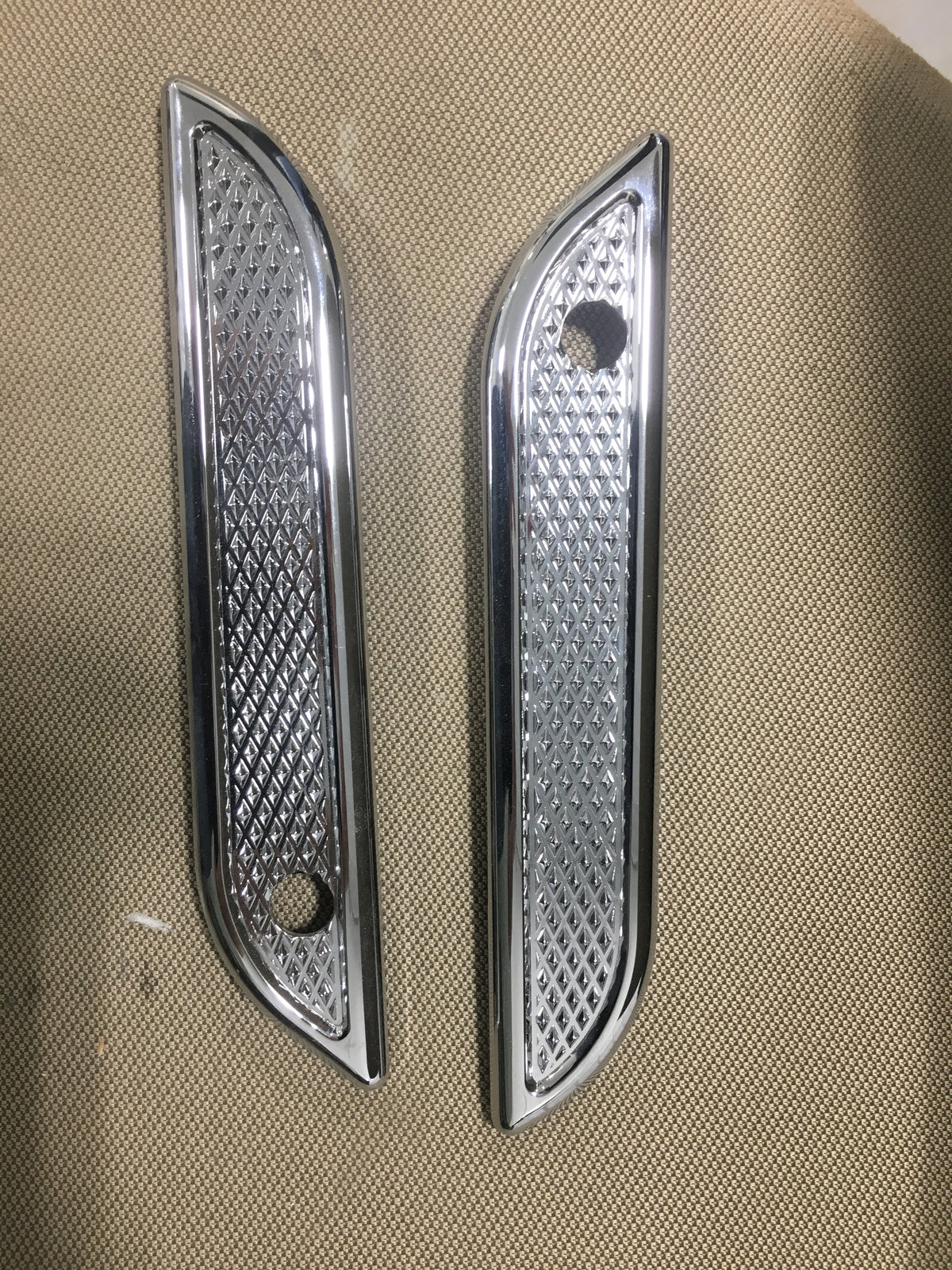 Chrome Large Diamond Bag Latches