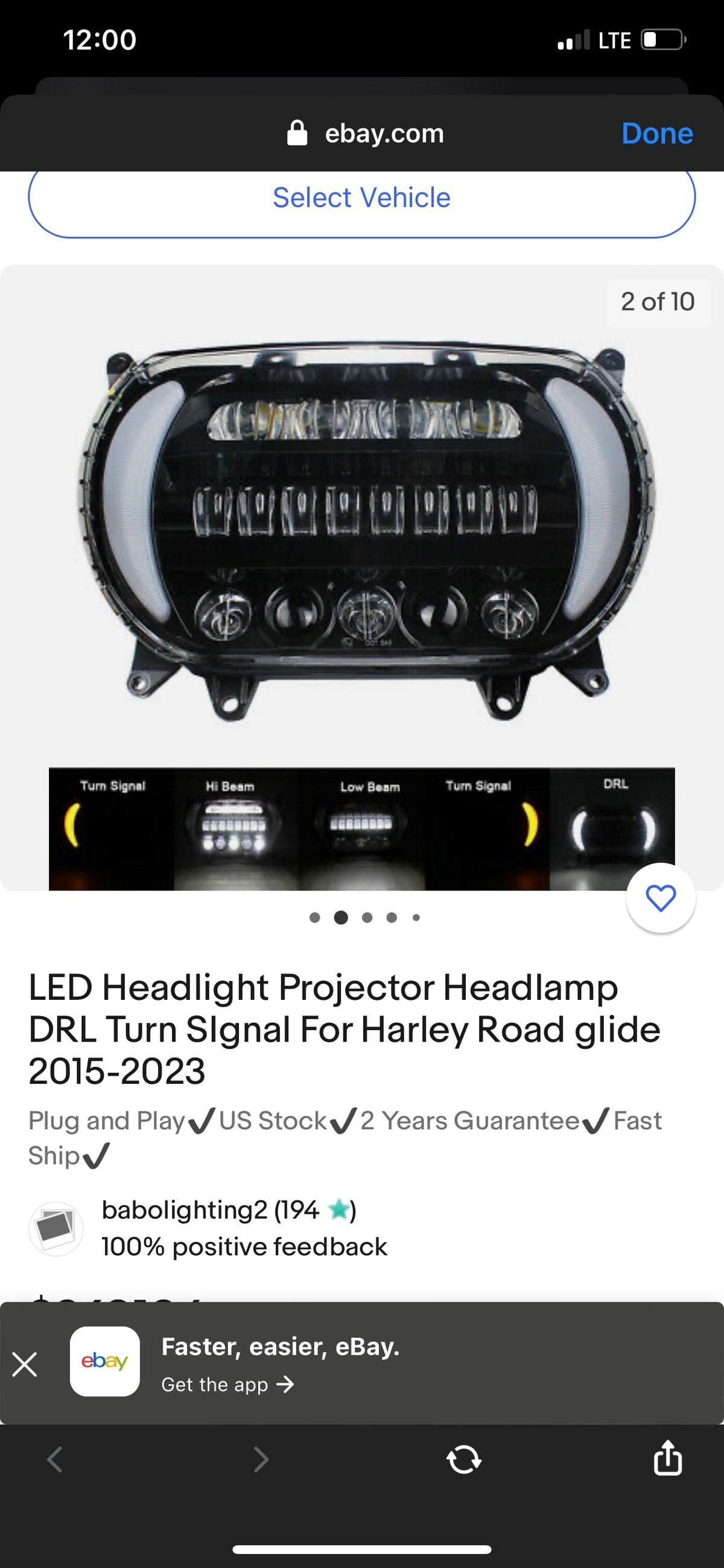 2015-2023 Road Glide Headlight